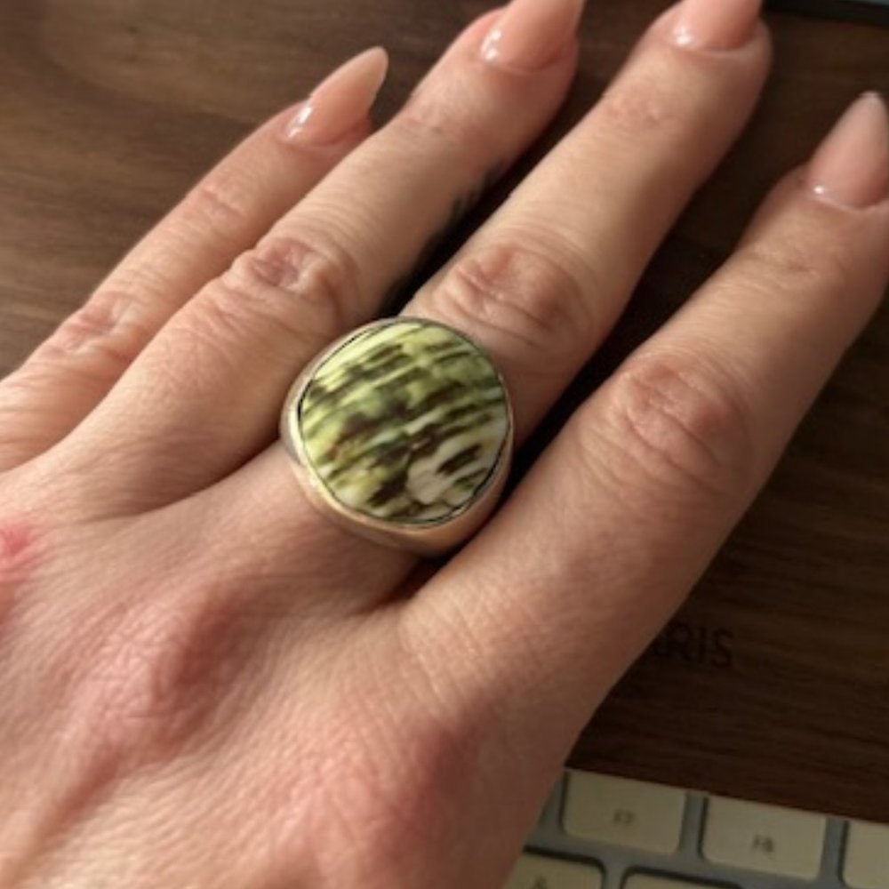 Shell Silver Ring - Picture 1 of 7